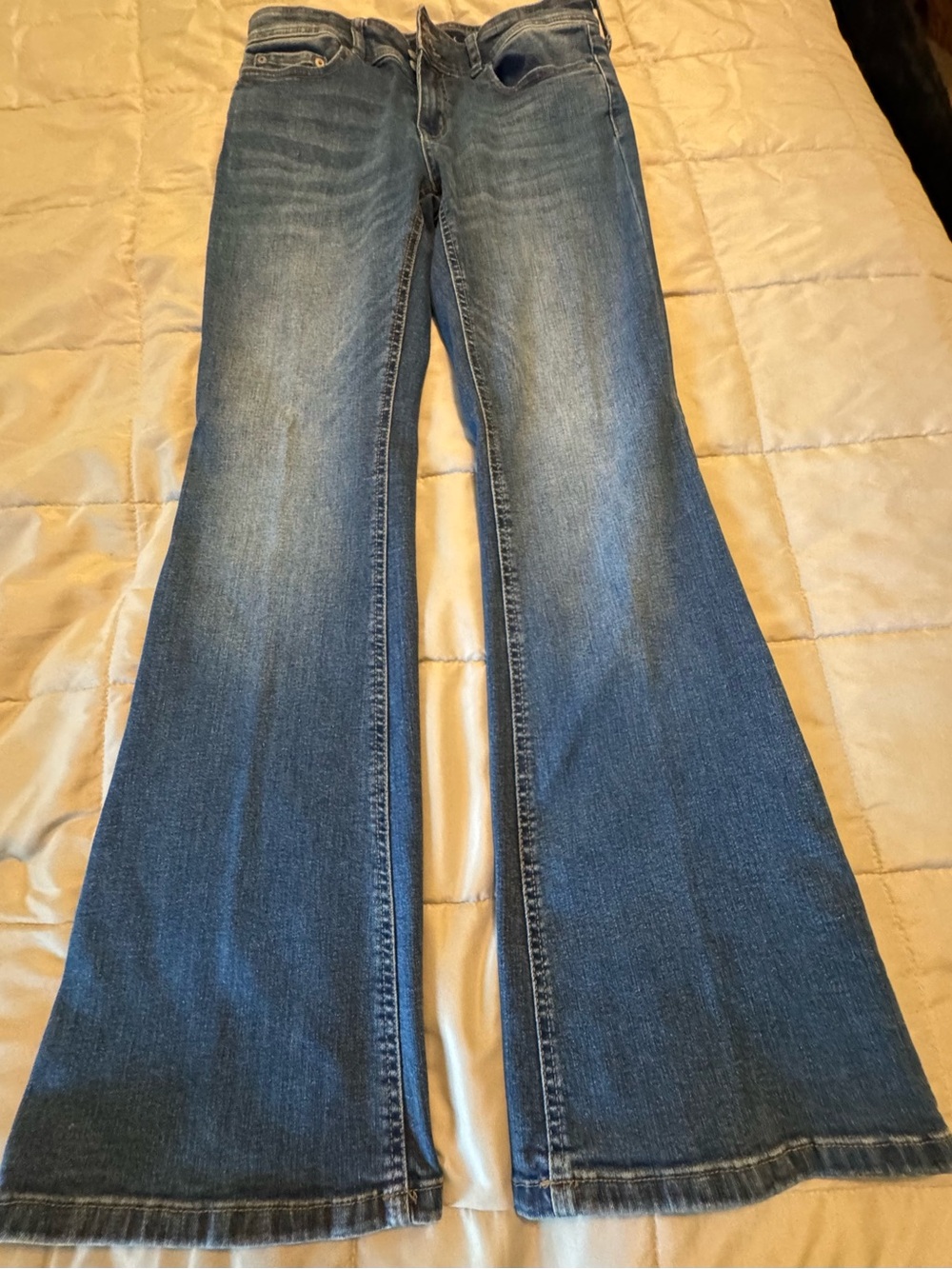 Aeropostale Women’s Bootcut Jeans in Dark Blue Denim
